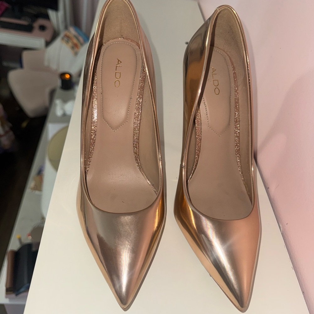 Aldo Women's Rose Gold Heels